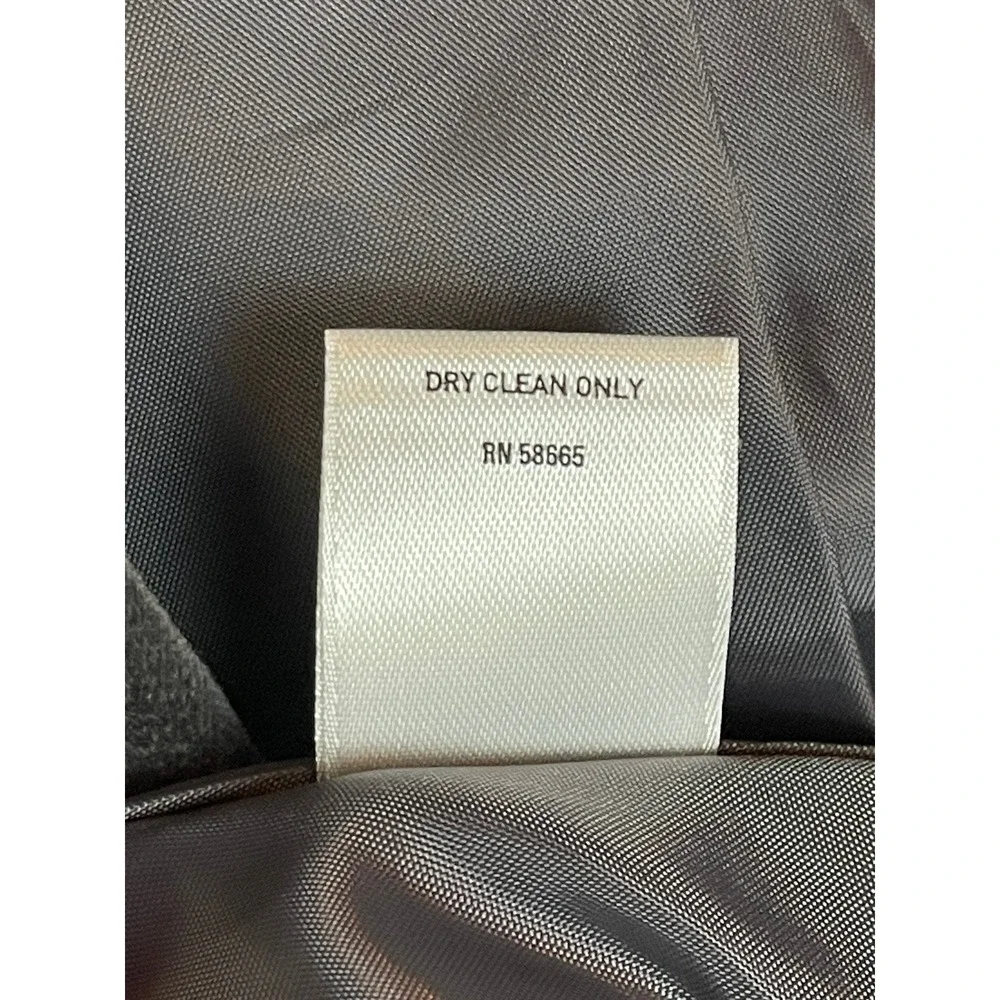 Halogen‎ Gray Velvet Blazer Jacket Women's Size Medium Puffed Shoulders